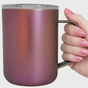 Corkcicle Dragonfly Nebula Travel Mug Cup Tumbler Handle HOT COLD 16 OZ